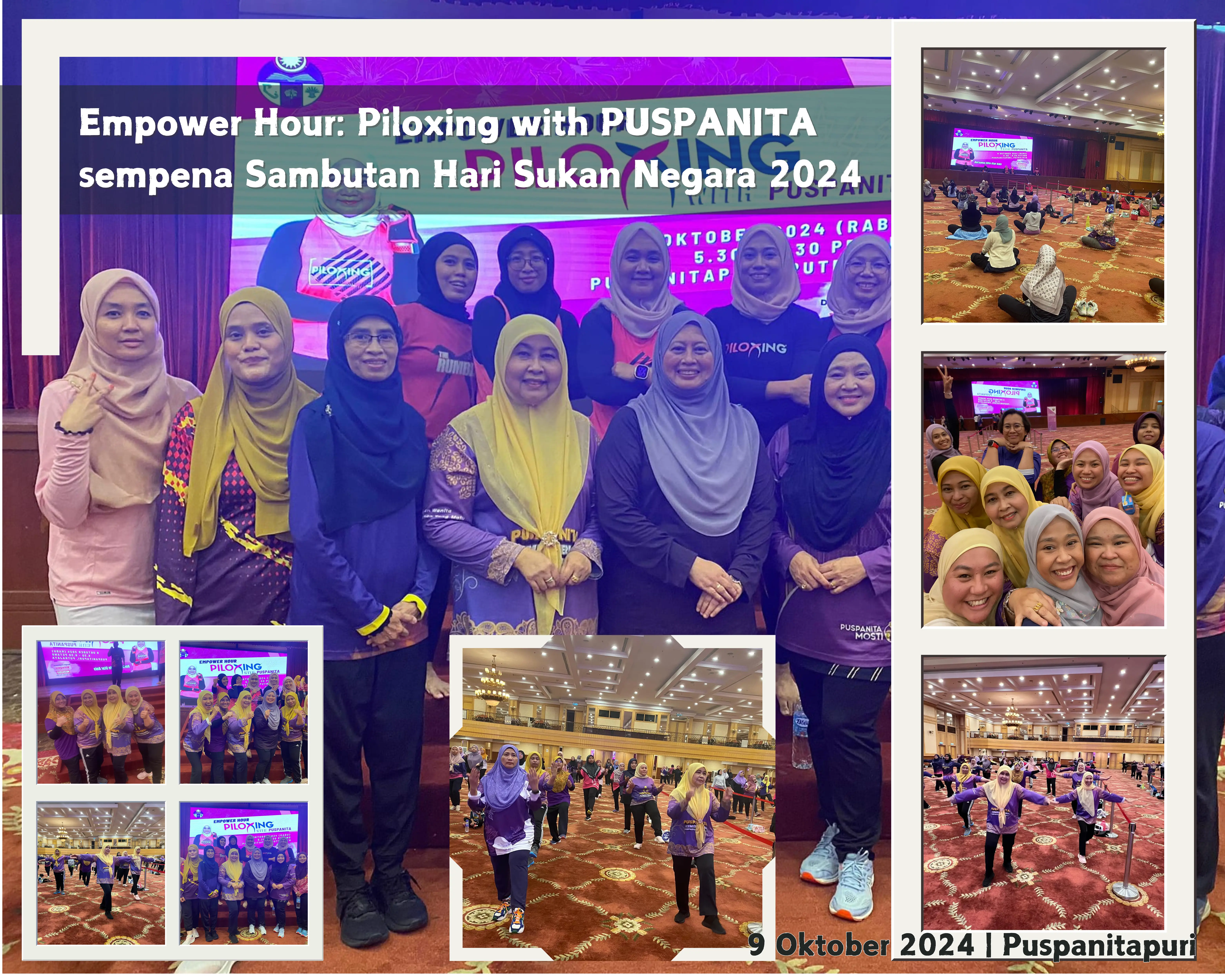 EMPOWER HOUR PILOXING WITH PUSPANITA SEMPENA SAMBUTAN HARI SUKAN NEGARA 2024