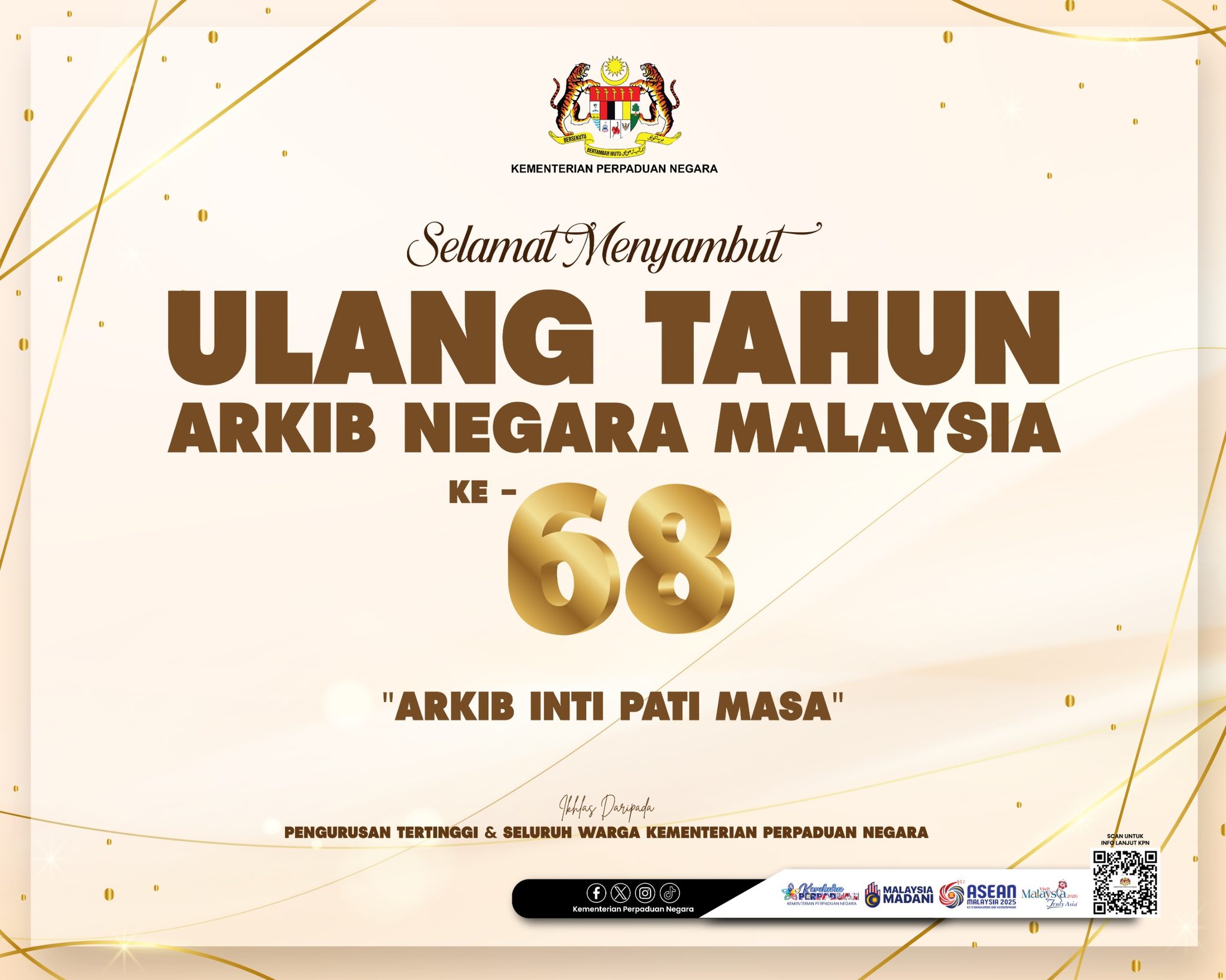 SELAMAT MENYAMBUT ULANG TAHUN ARKID NEGARA MALAYSIA