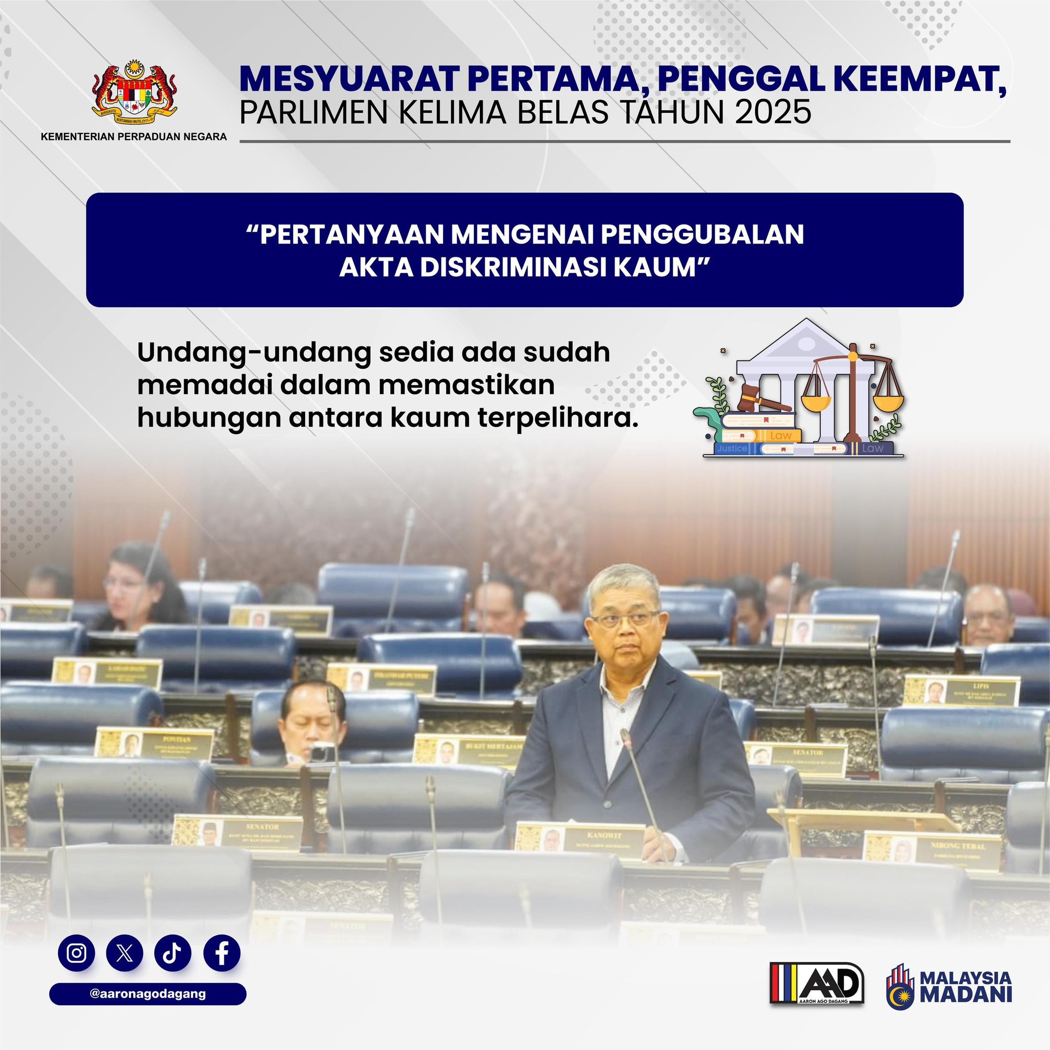 MESYUARAT PERTAMA,PENGGAL KEEMPAT, PARLIMEN KELIMA BELAS TAHUN 2025