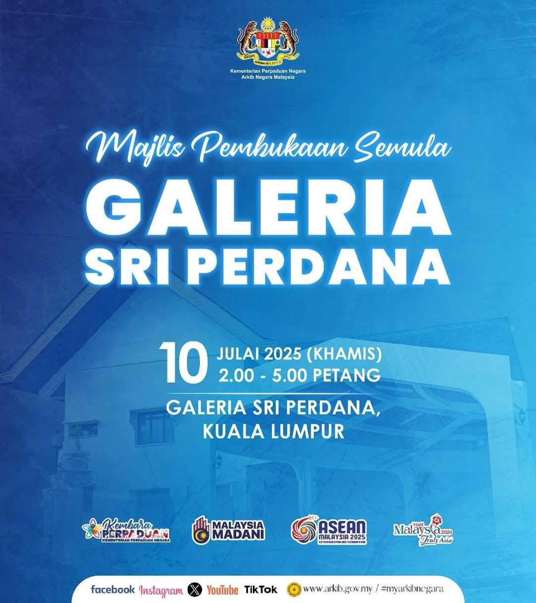 MAJLIS PEMBUKAAN SEMULA GALERIA SRI PERDANA