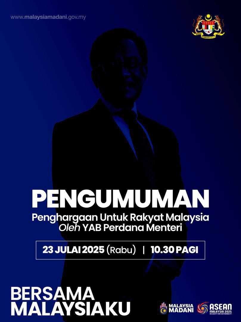PENGUMUMAN PENGHARGAAN UNTUK RAKYAT MALAYSIA