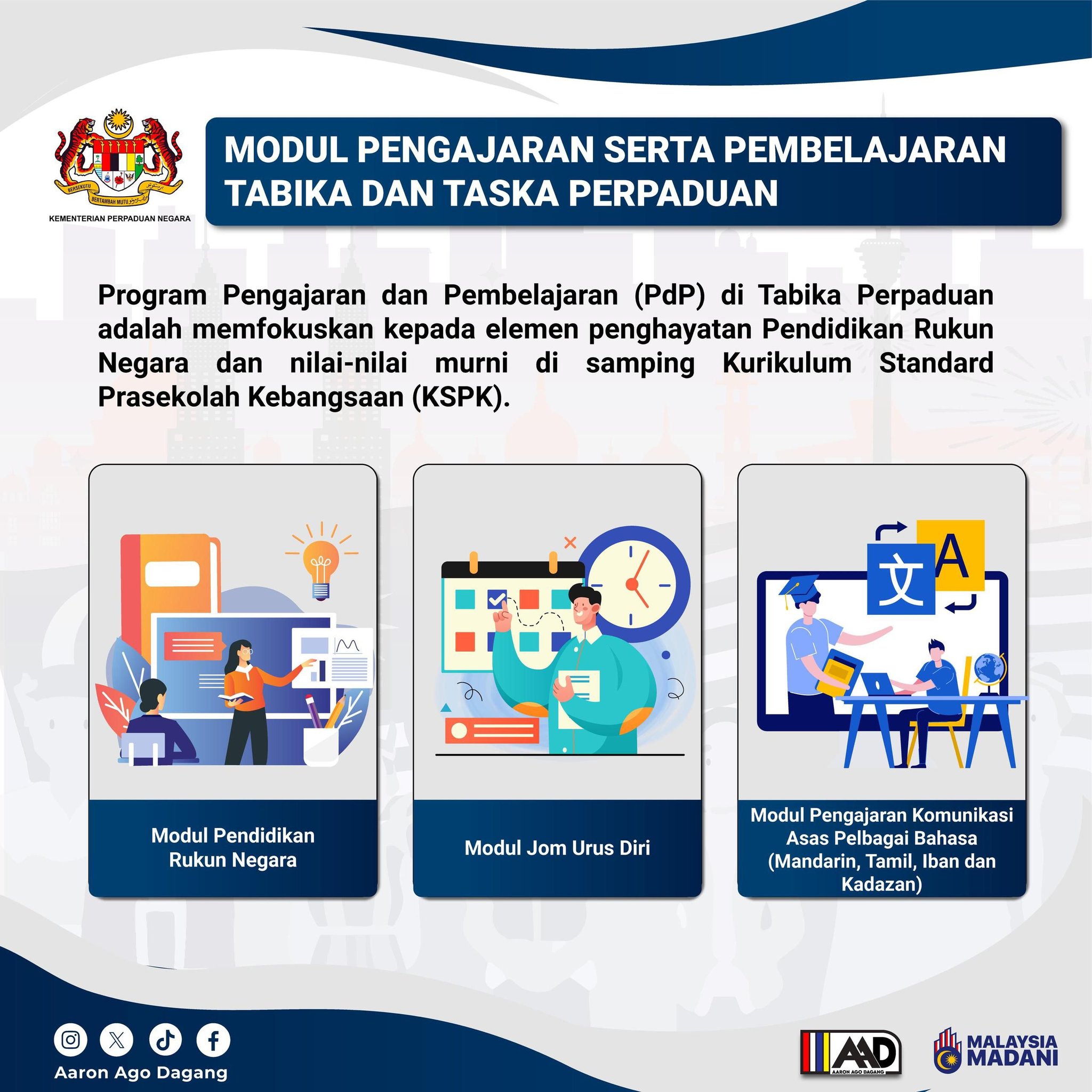 MODUL PENGAJARAN SERTA PEMBELAJARAN TABIKA & TASKA PERPADUAN
