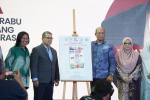 Gimik Pelancaran, menandatangani Mock Cover Buku dan  Penyampaian Sijil Penghargaan Rakan Kerjasama Strategik di Program Projek Penulisan Nasional, Antologi Puisi Rukun Negara.