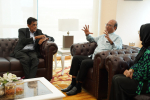 Kunjungan hormat daripada  YBhg. Datuk Freddie Fernandez Presiden Persatuan Karyawan Malaysia dan Puan Noorshila Amin, ahli Karyawan kepada YBhg. Datuk Azman bin Mohd Yusof, Ketua Setiausaha, Kementerian Perpaduan Negara.